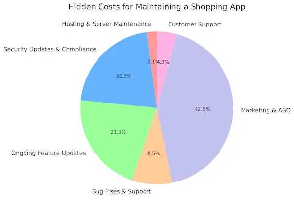 Hidden Costs For Maintaining A Shopping App