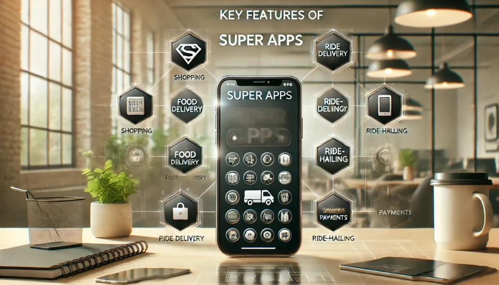 Principais recursos do Super App