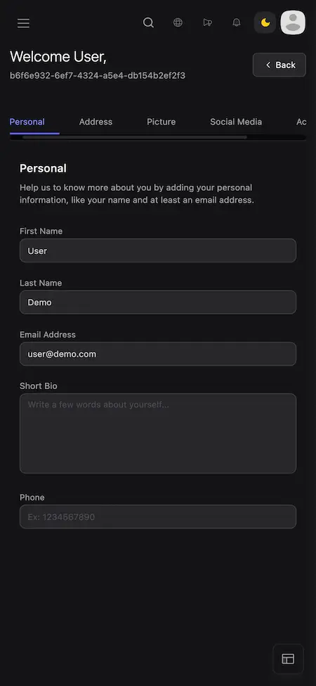 Crypto Exchange Script Welcome User Interface