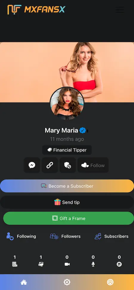 Fansly Clone Mobile App Screen3