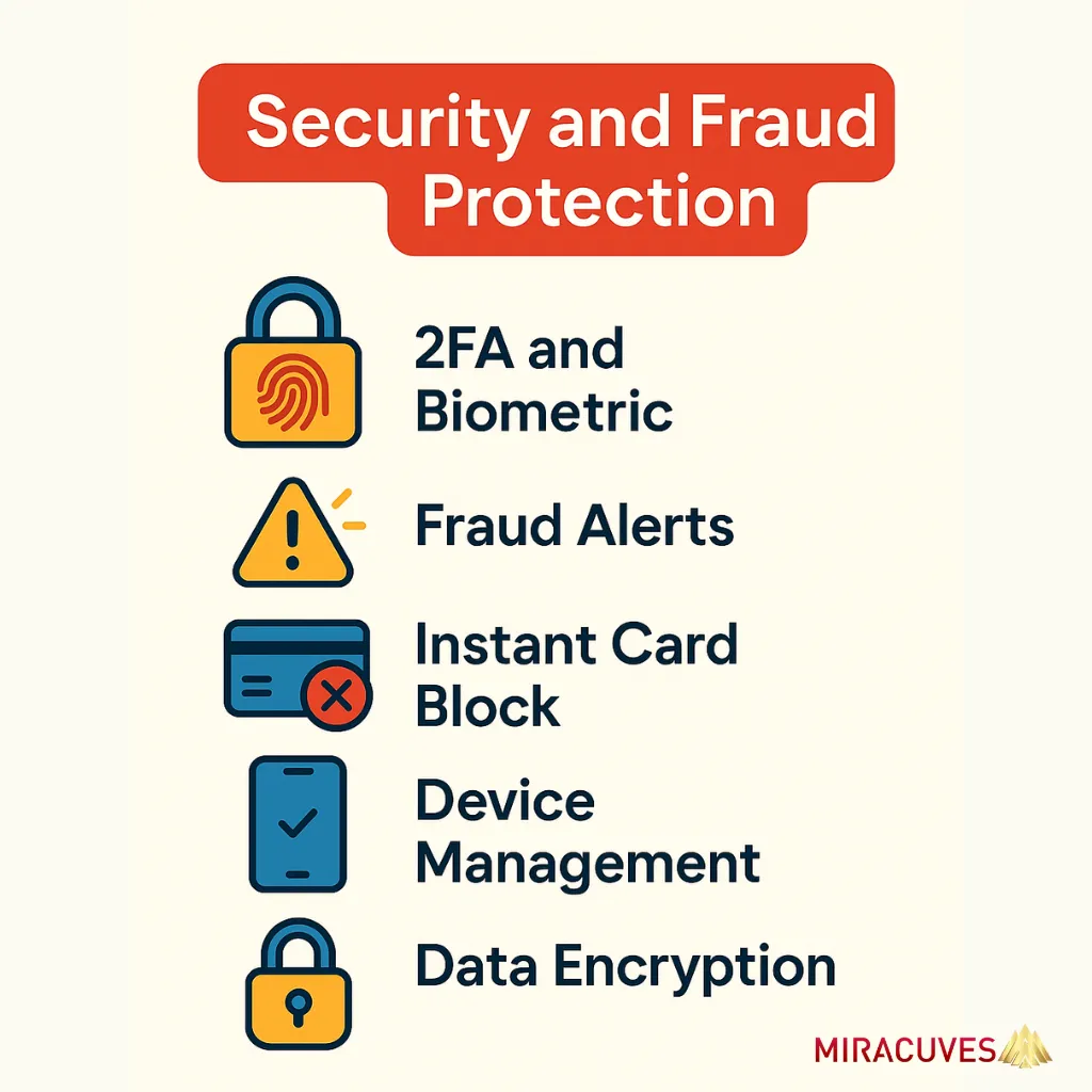 Security and fraud protection feature in NeoBank Clone App