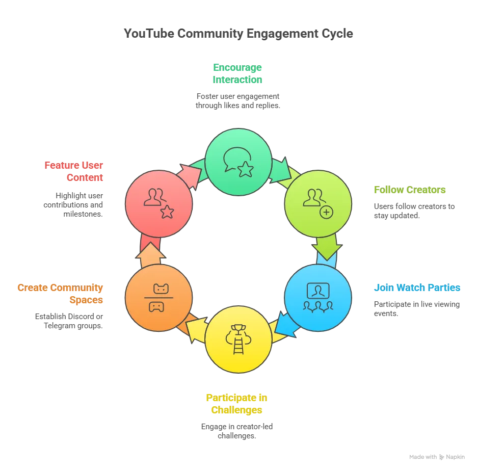 YouTube Community Engagement Cycle