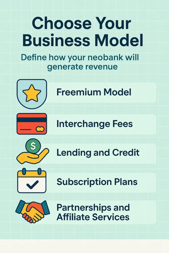 Business model for NeoBank Clone App