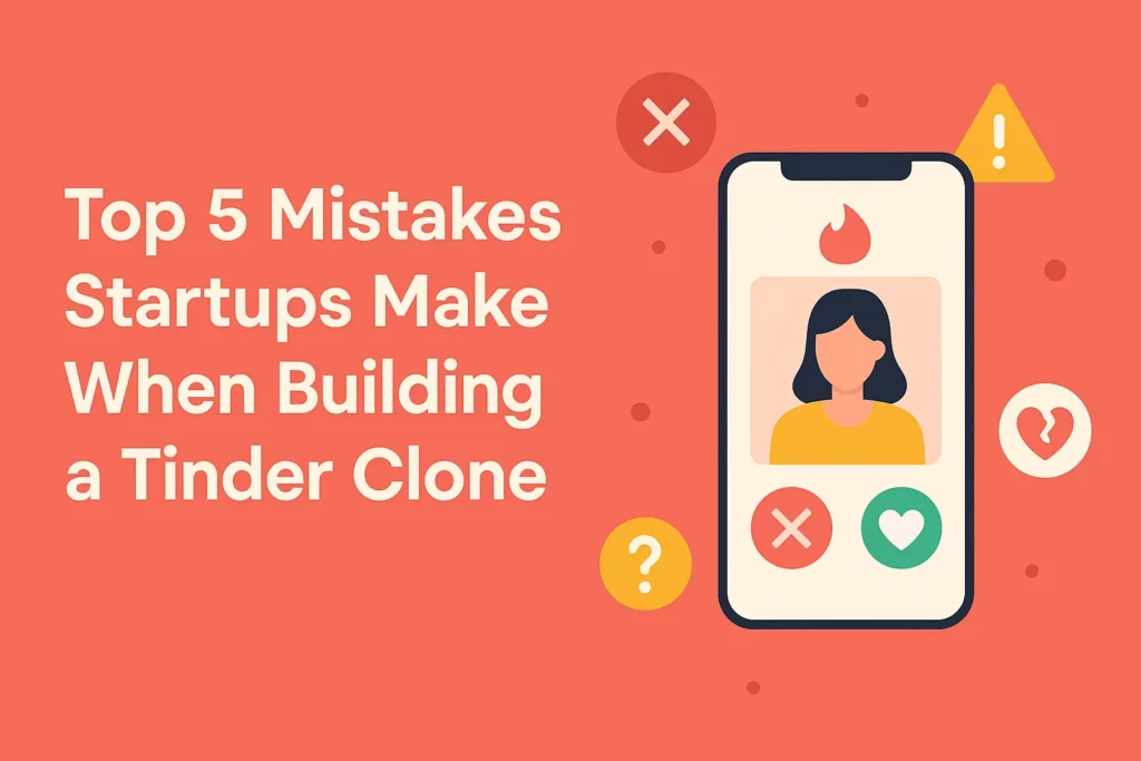 Tinder clone dating app interface with user matching and chat features