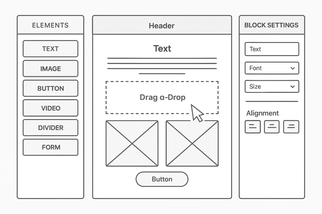 Drag and Drop UI Wireframe 1