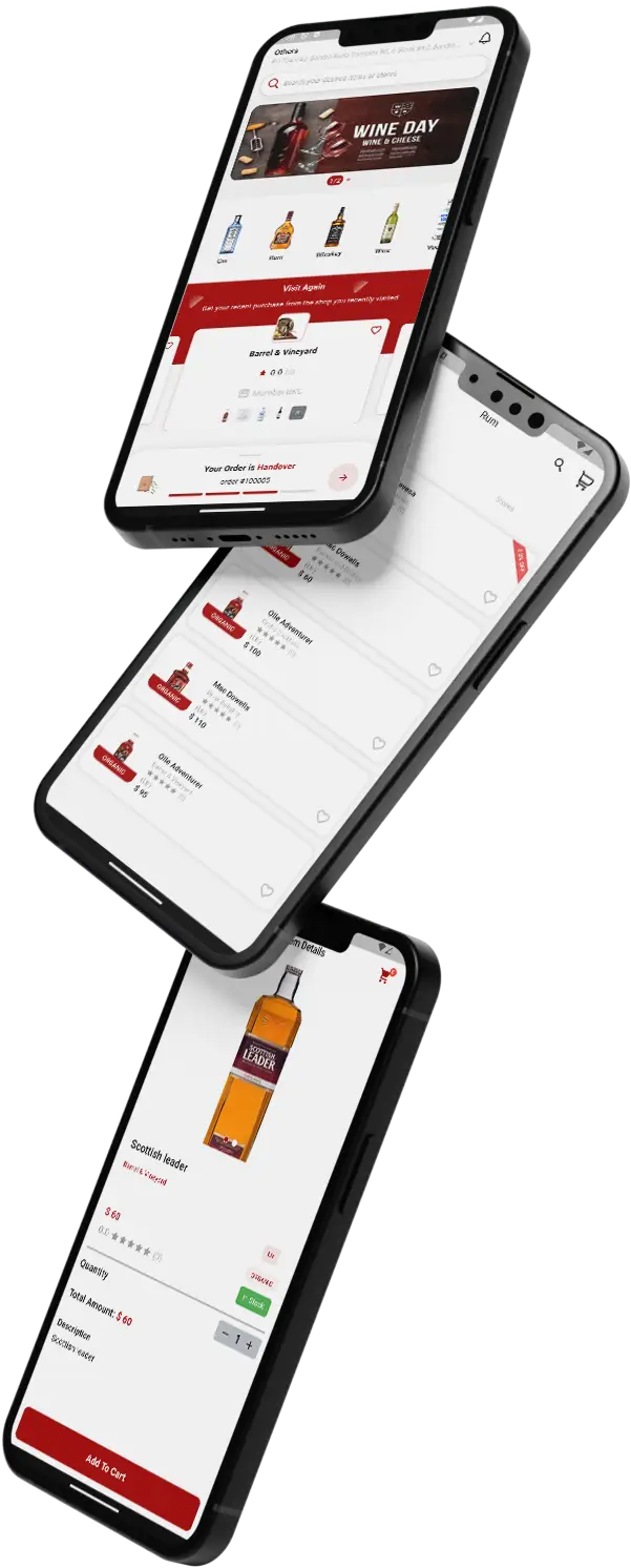 Drizly Clone App Screens