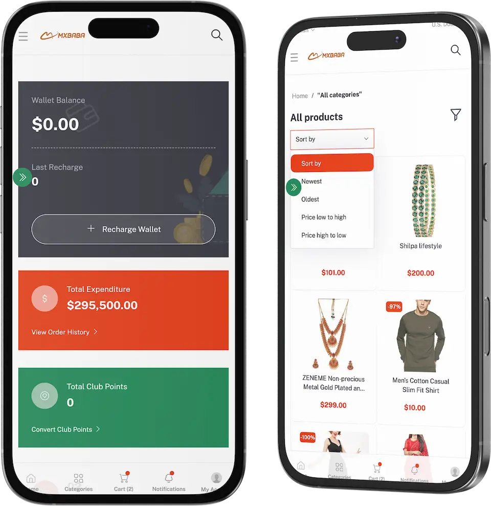 Etsy Clone App Screen main Banner