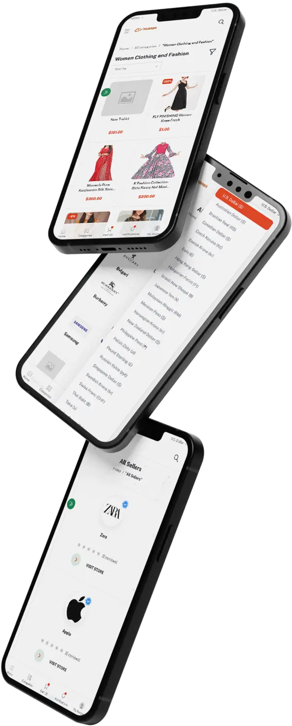 Etsy Clone App Screens