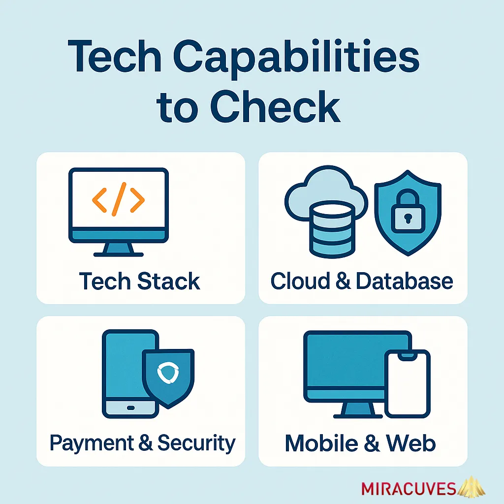 Tech capabilities checklist for Expedia Clone App development