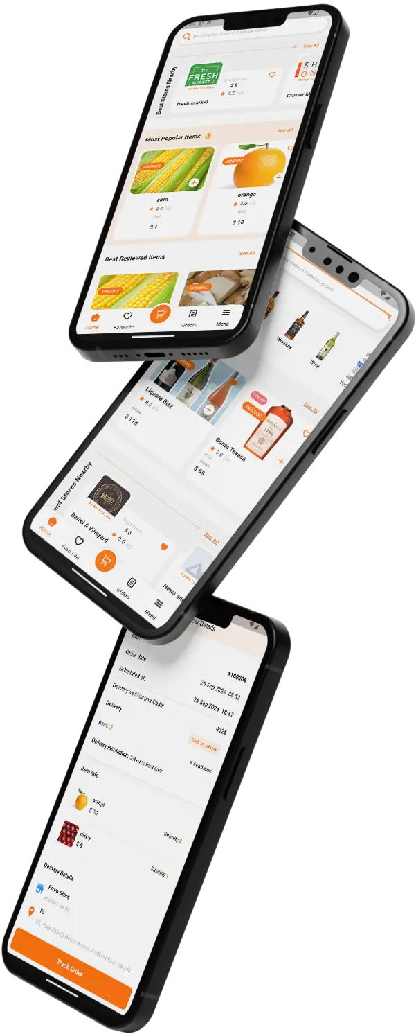 Foodpanda clone App Screens