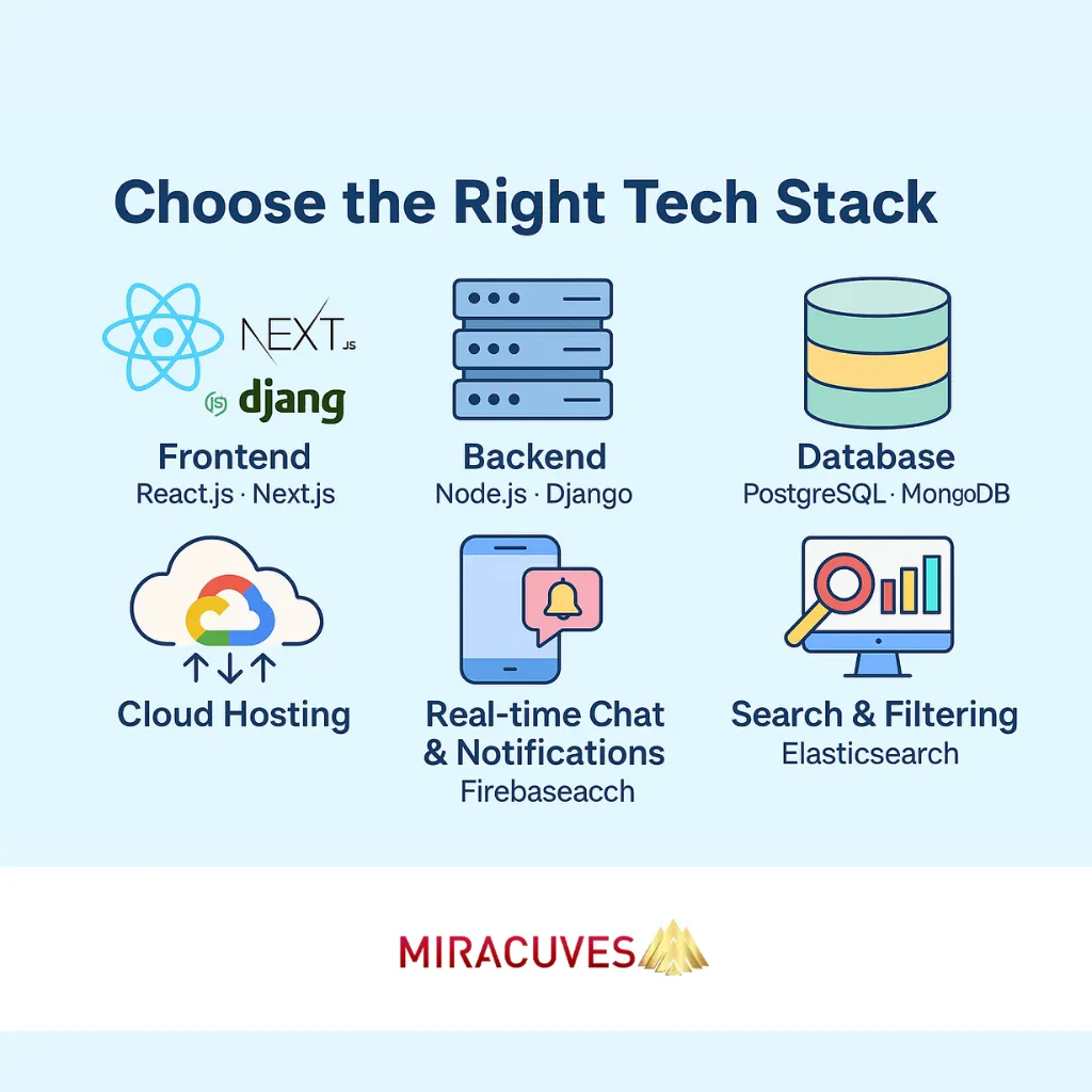 Right tech stack for LinkedIn clone app