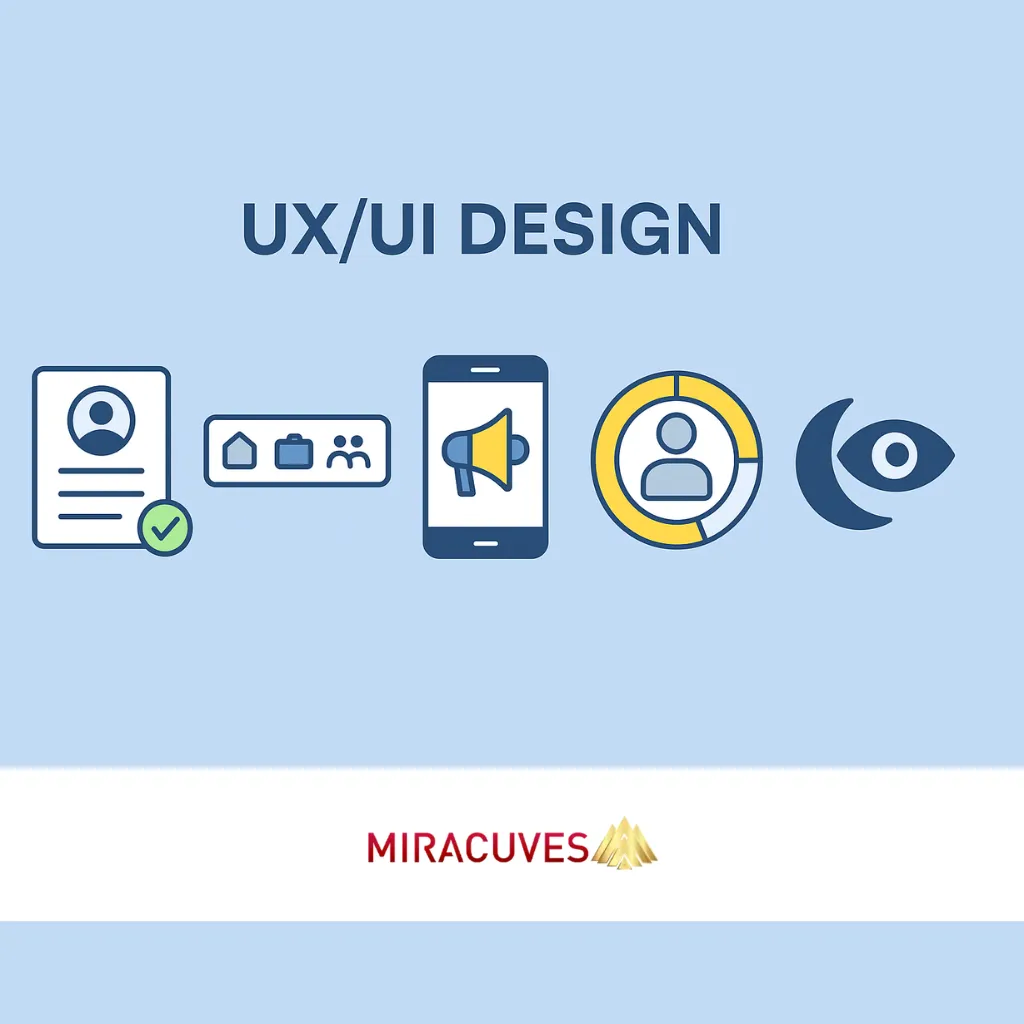 Modern UI/UX design layout for LinkedIn clone app