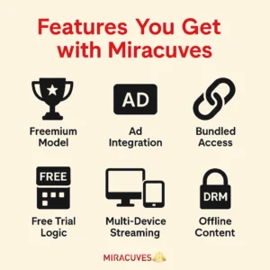 Features of Netflix clone by Miracuves