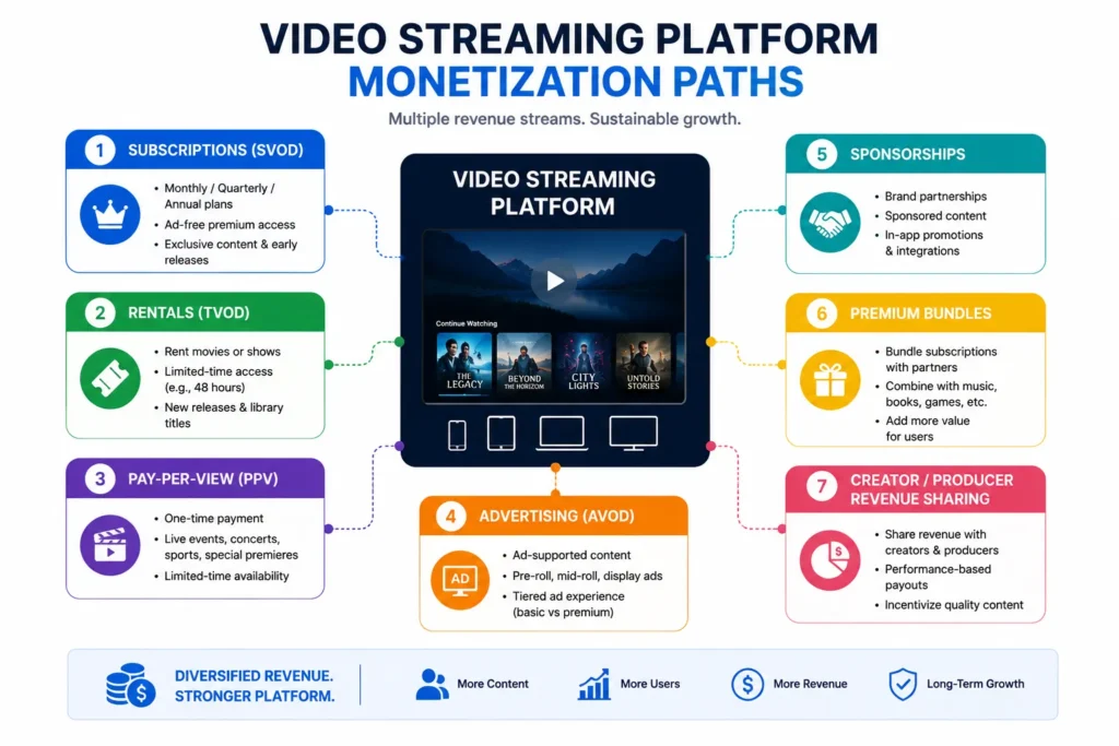 How Netflix Changed Entertainment and Inspired Streaming Startups 2 Video streaming platform monetization models inspired by how Netflix changed entertainment