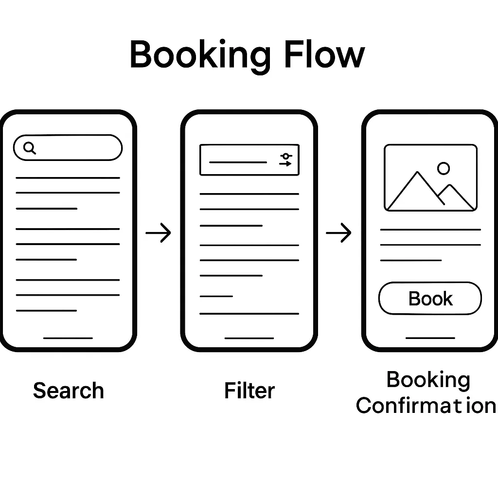 OTA Booking Flow UI