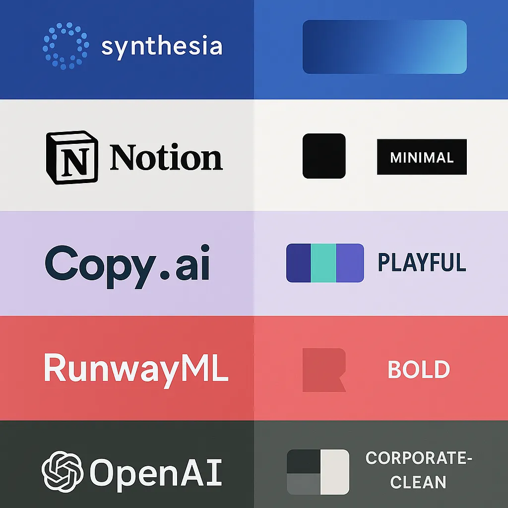Visual Branding Styles of Popular AI Platforms