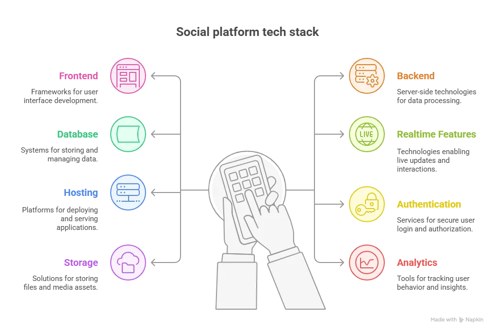SOCIAL PLATFORM TECH STACK