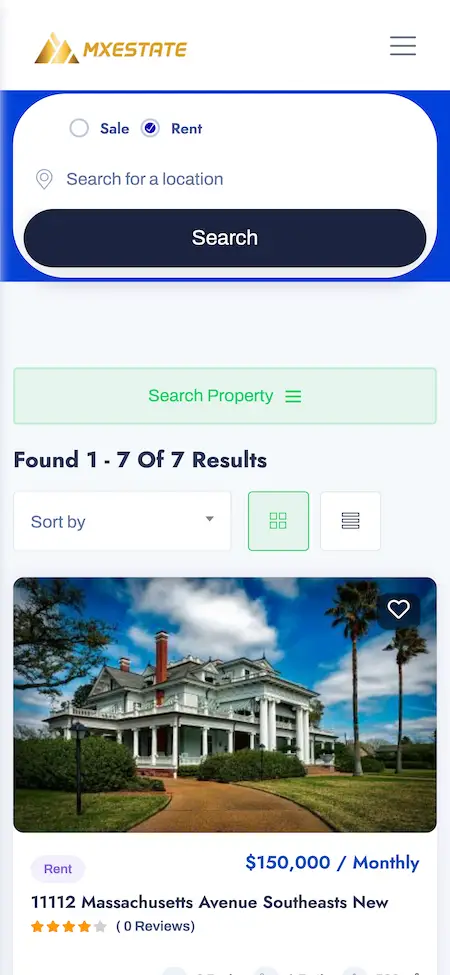 Trulia clone app search result List