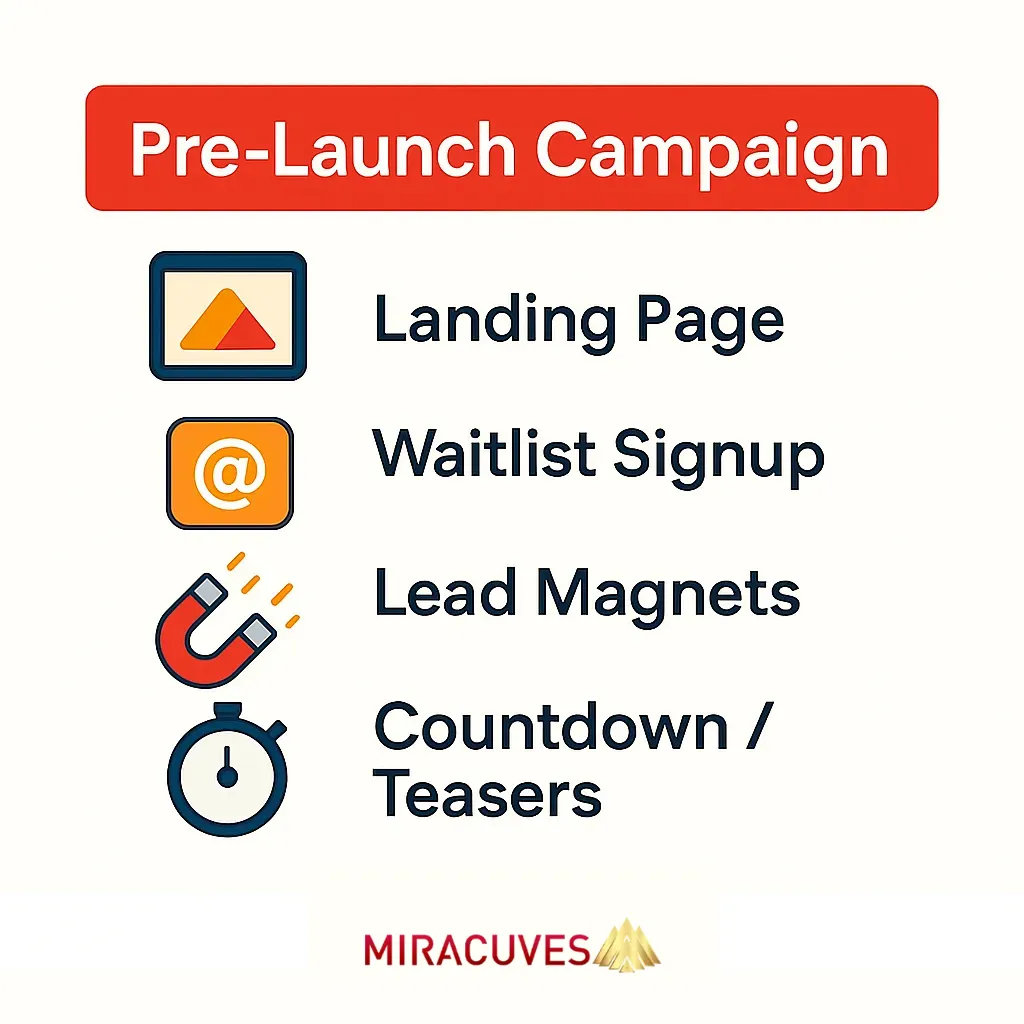 Neobank app pre-launch campaign.