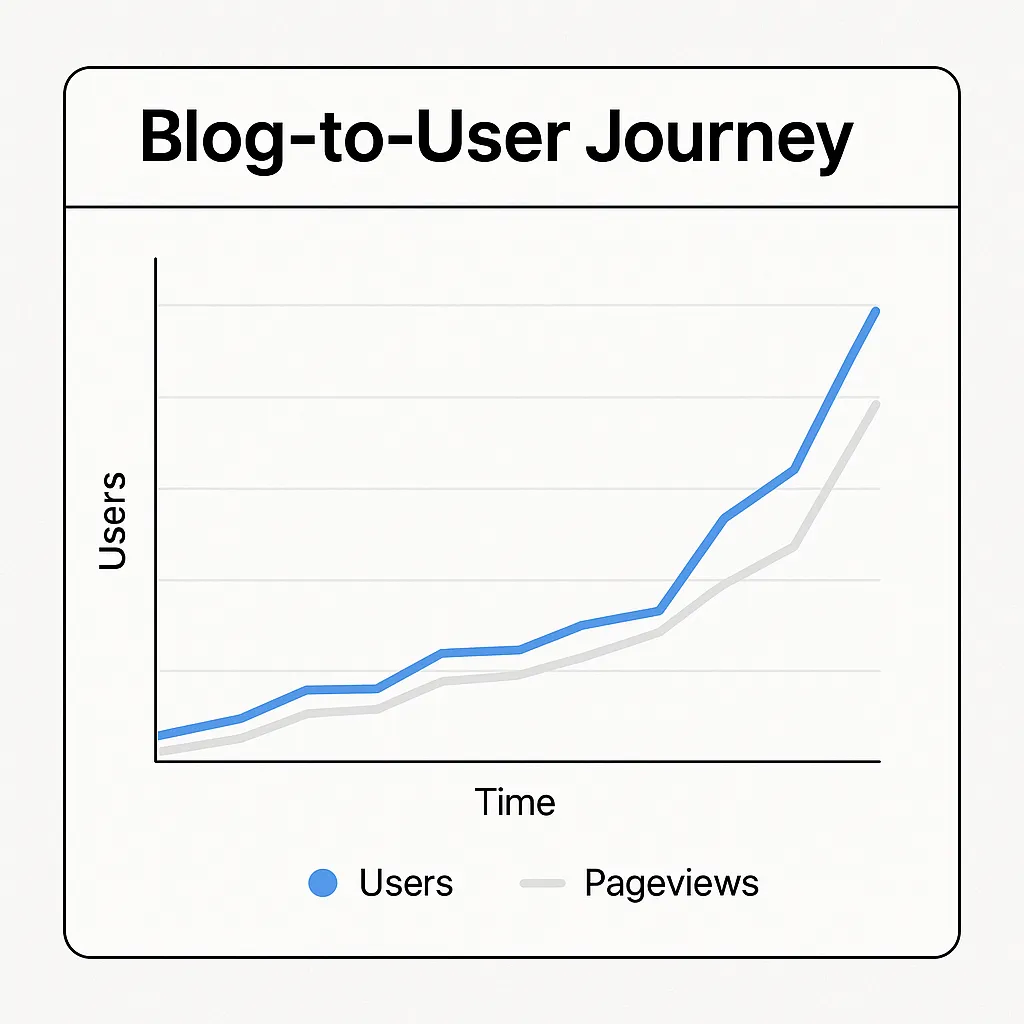 blog to user journey graph