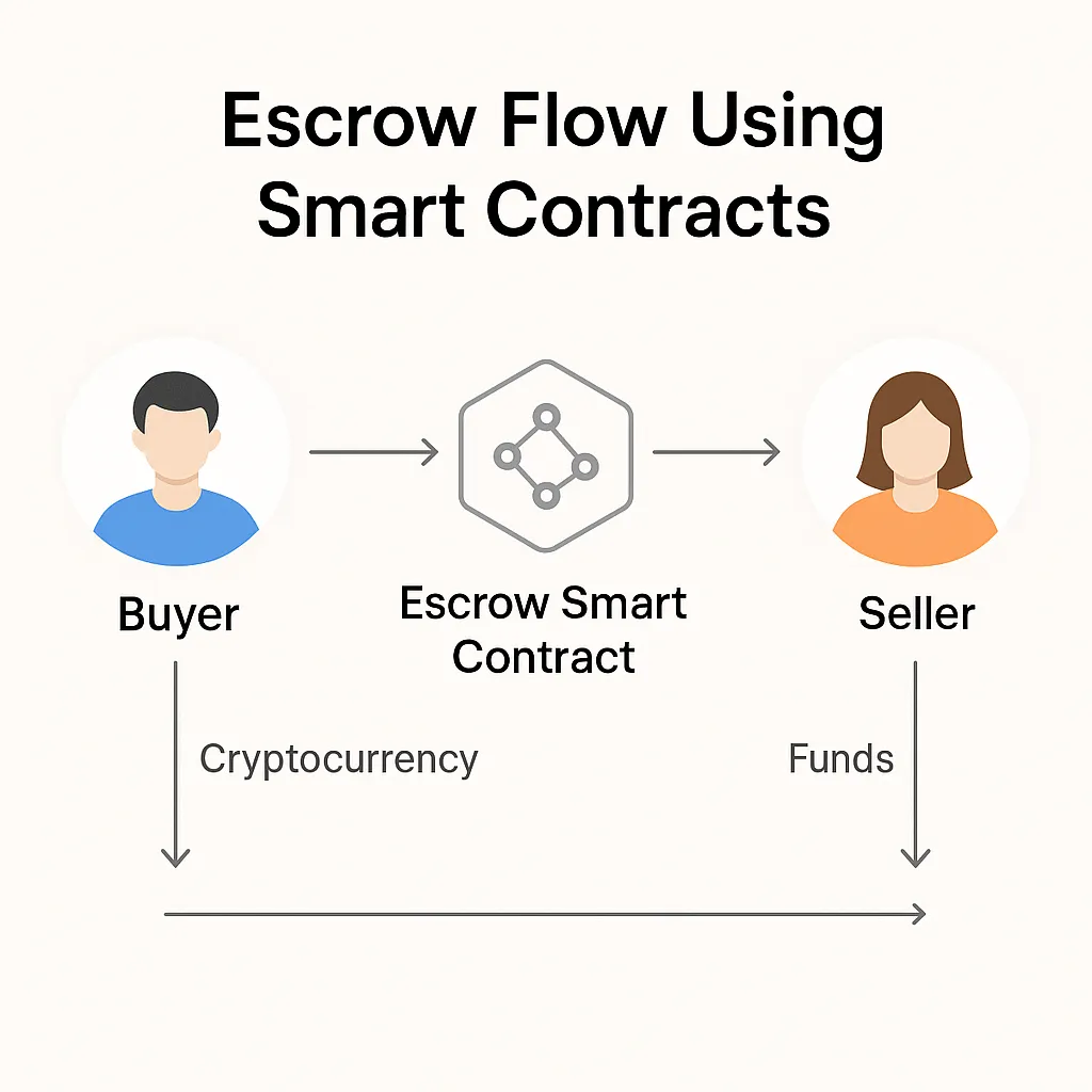 escrow flow smart contracts diagram