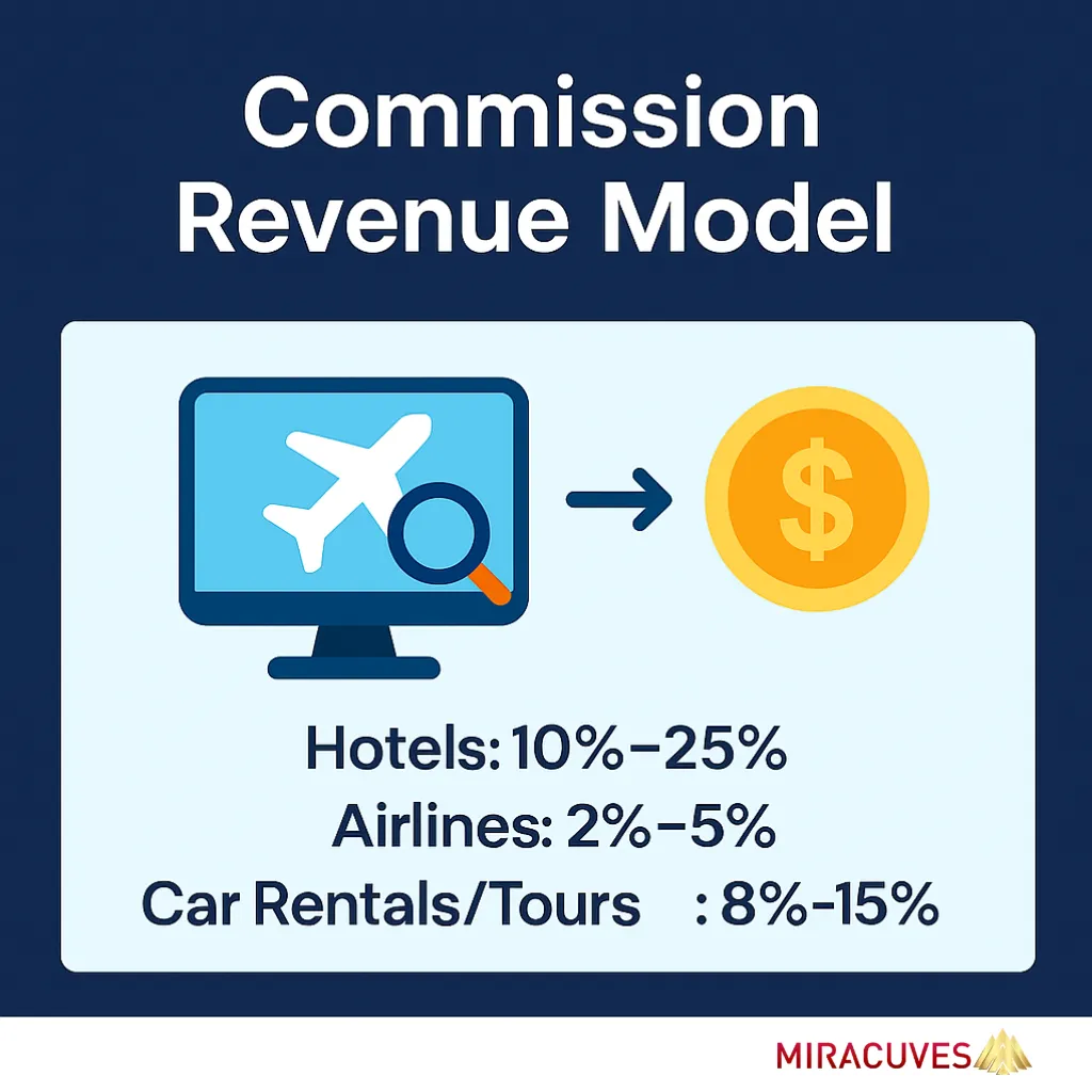 Expedia clone commission based revenue model