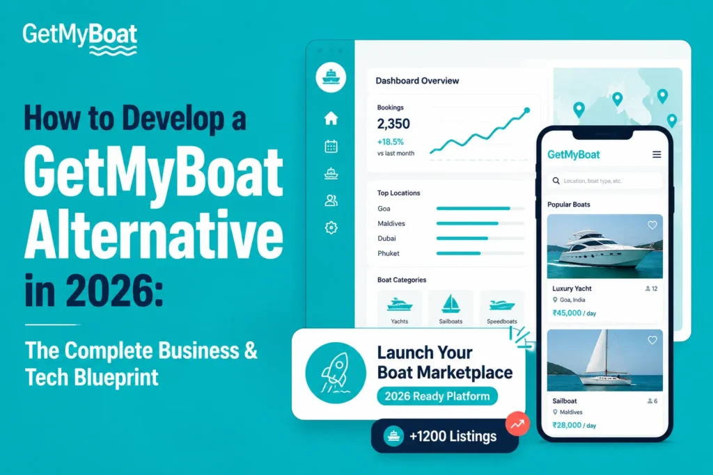 GetMyBoat alternative app development platform for boat rental marketplace businesses