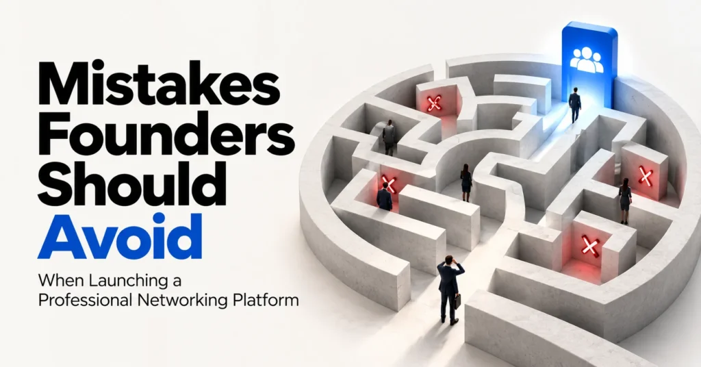 From concept to launch for a professional networking platform