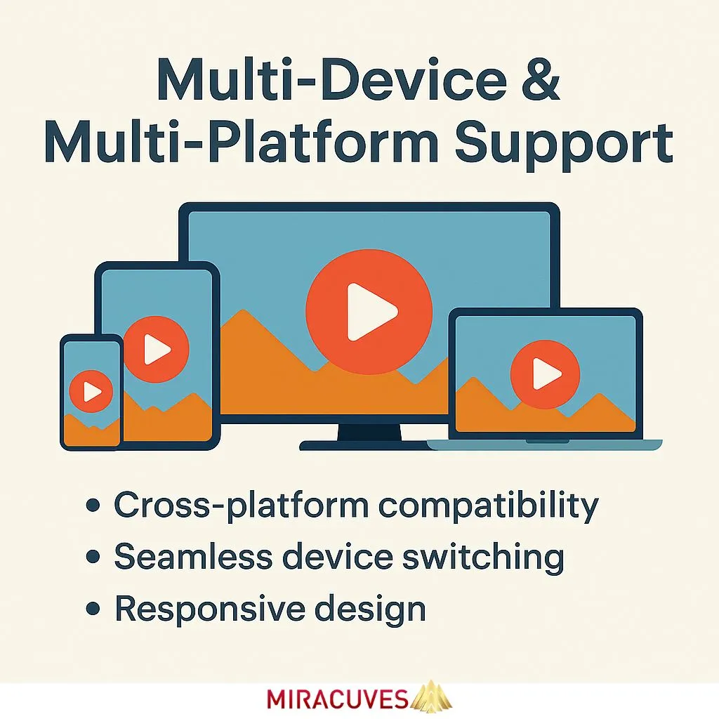 Multi-device streaming with seamless Netflix clone access across phone, TV, laptop, and tablet