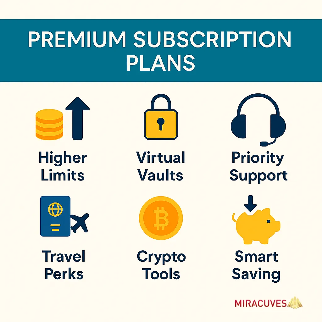 Premium subscription plans for NeoBank Clone App