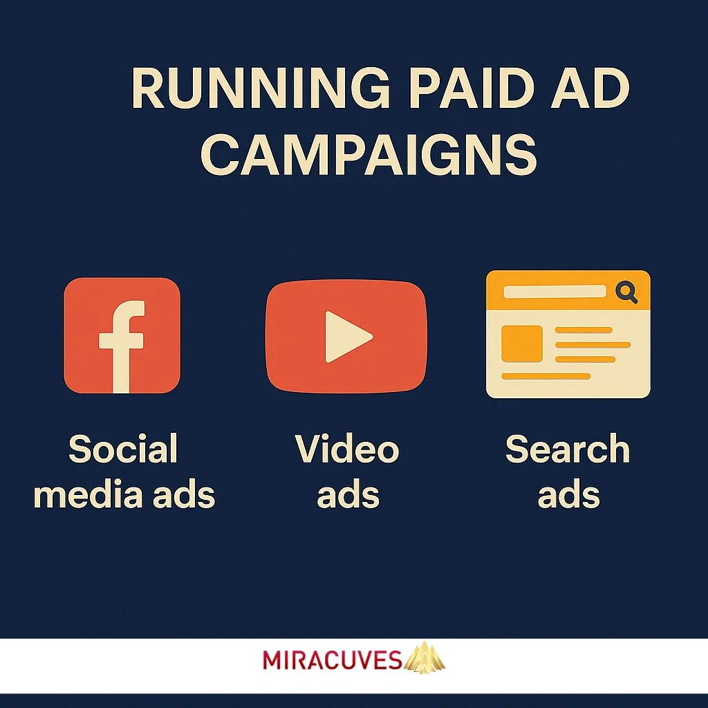 Social media, video, and search ad icons for promoting a Netflix clone app