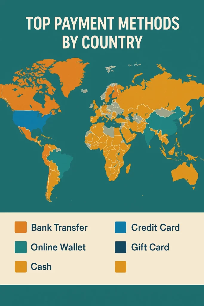 regional crypto payment methods map