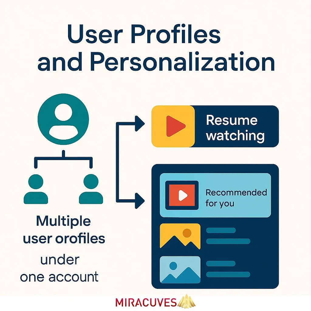 Netflix clone personalization features like resume watching and recommended videos