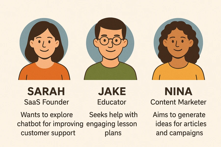 Professionals talking about their Chatbot goals