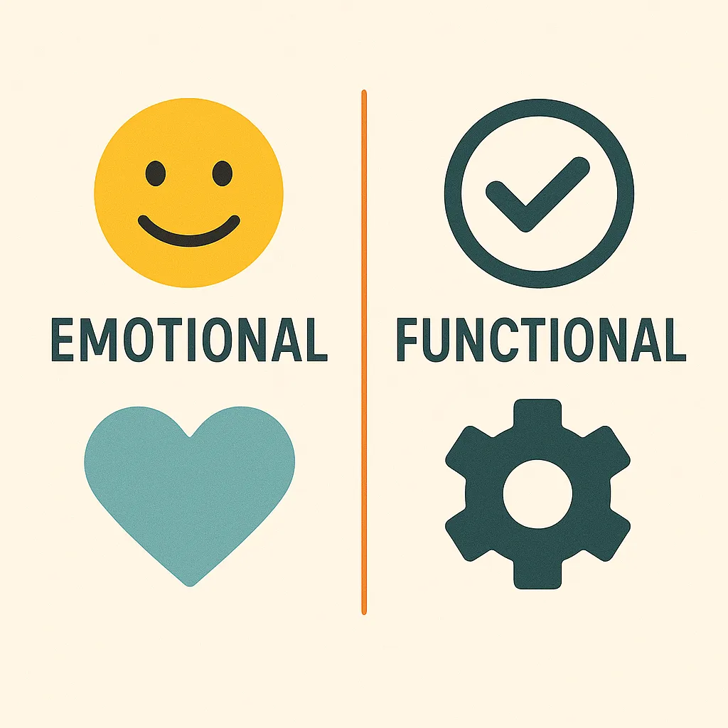 Emotional vs functional design image 