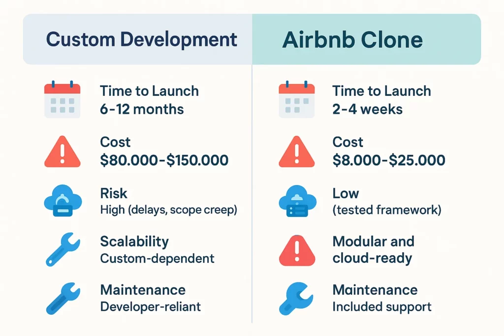 Business professionals interacting with Airbnb clone-style rental and digital property booking platforms