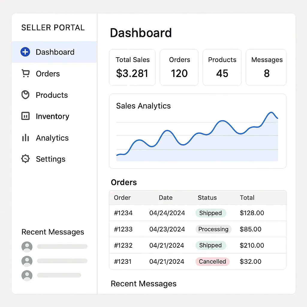 20250630 1310 Seller Portal Dashboard simple compose 01jyzwemr4fz7rds9fcpd754np