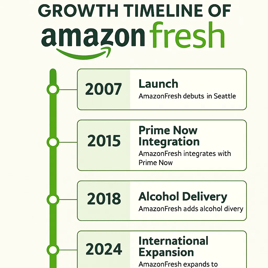 AmazonFresh Growth Timeline