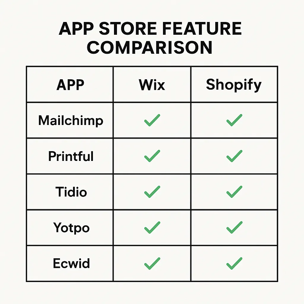 App Feature Comparison