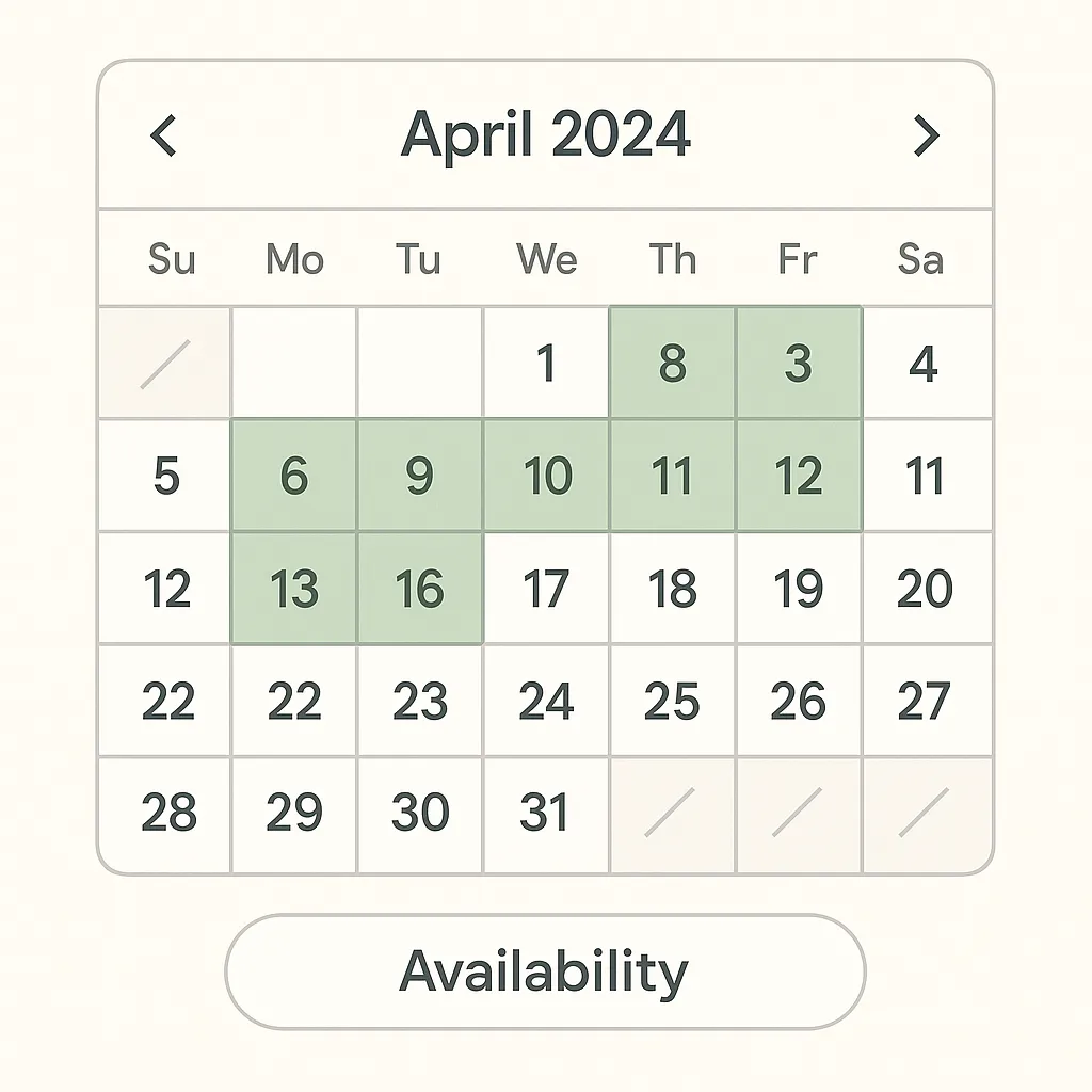 Calendar UI Design