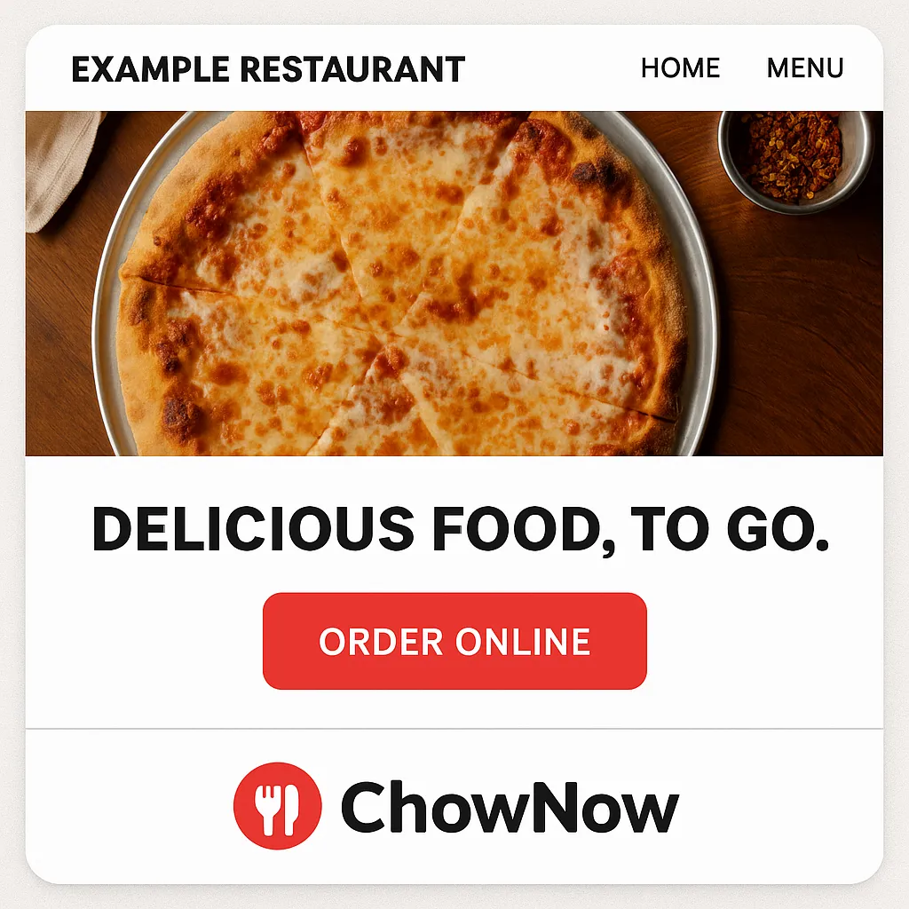 Chownow Restaurant Interface