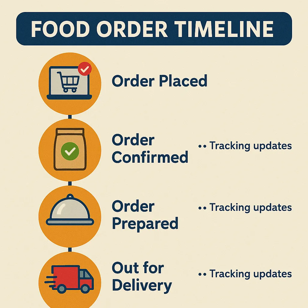 Food Order Timeline