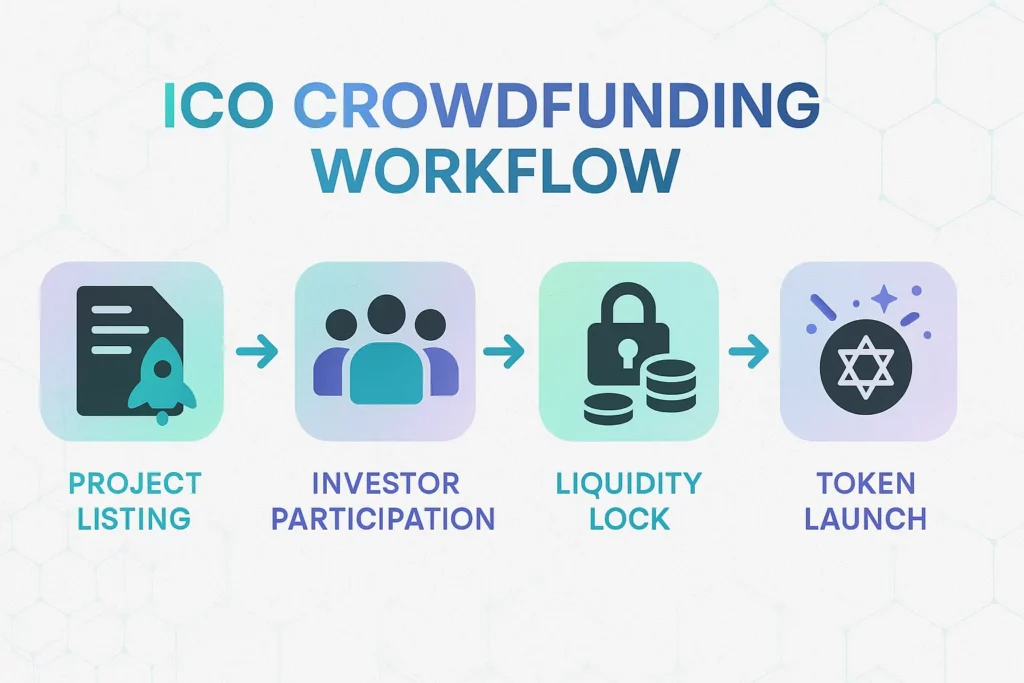 ICO Crowdfunding Workflow