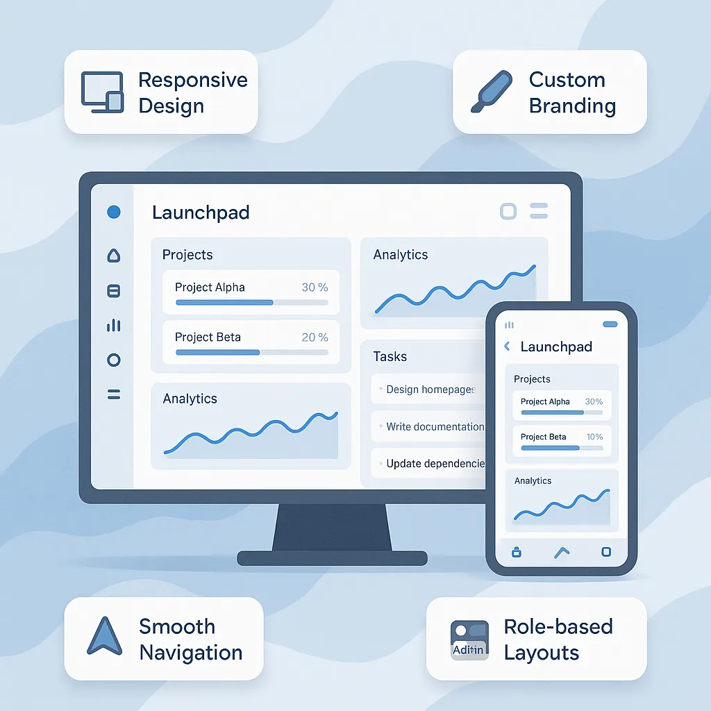 Launchpad Dashboard Mockup