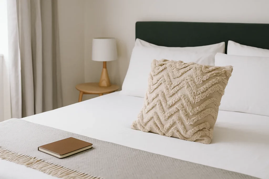 Elegant bedroom setup for vacation rental platform