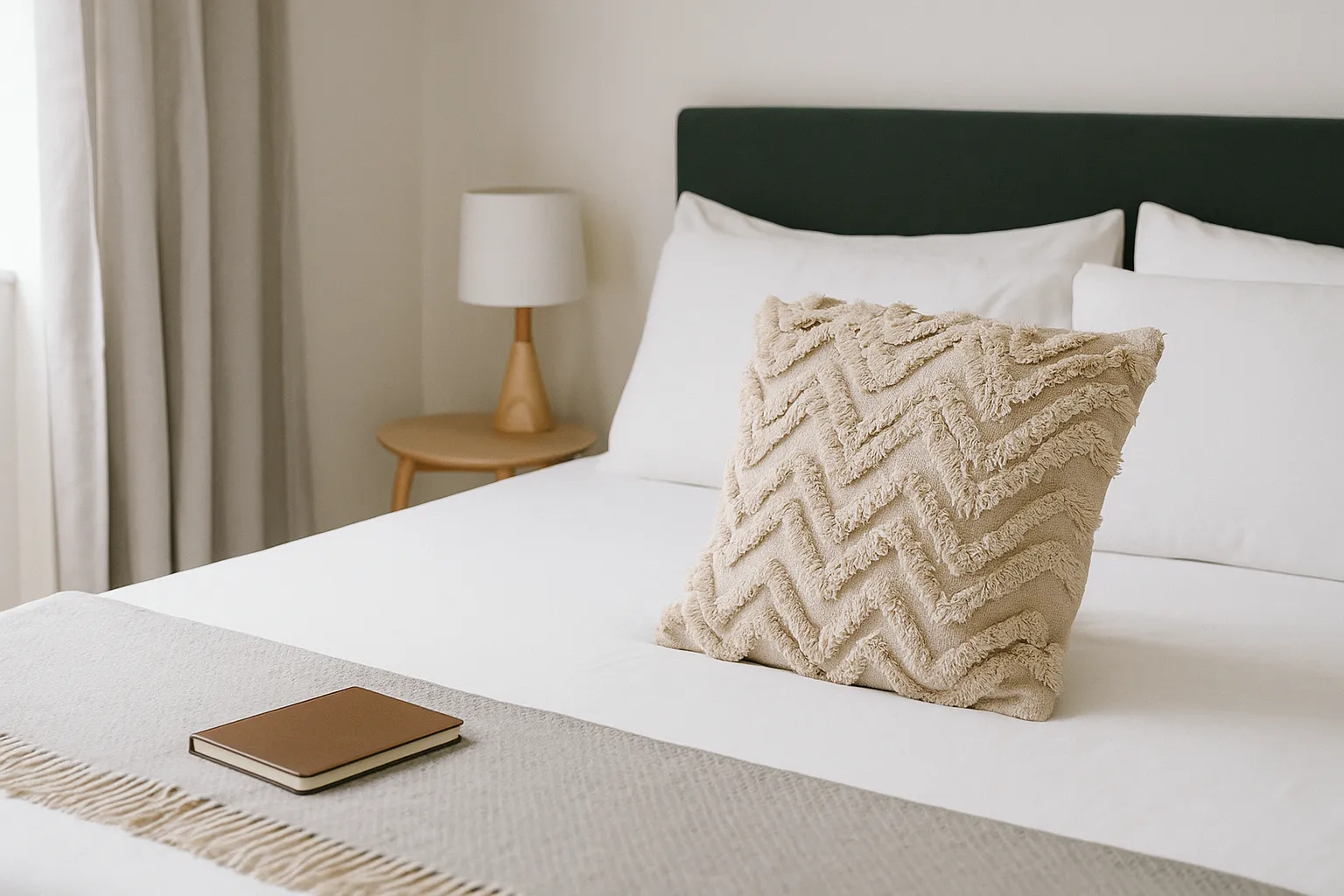 Elegant bedroom setup for vacation rental platform