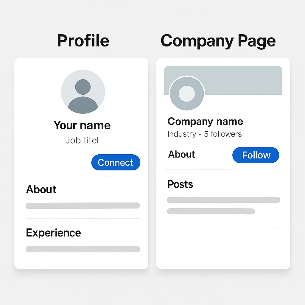 Profile vs. Company Layout