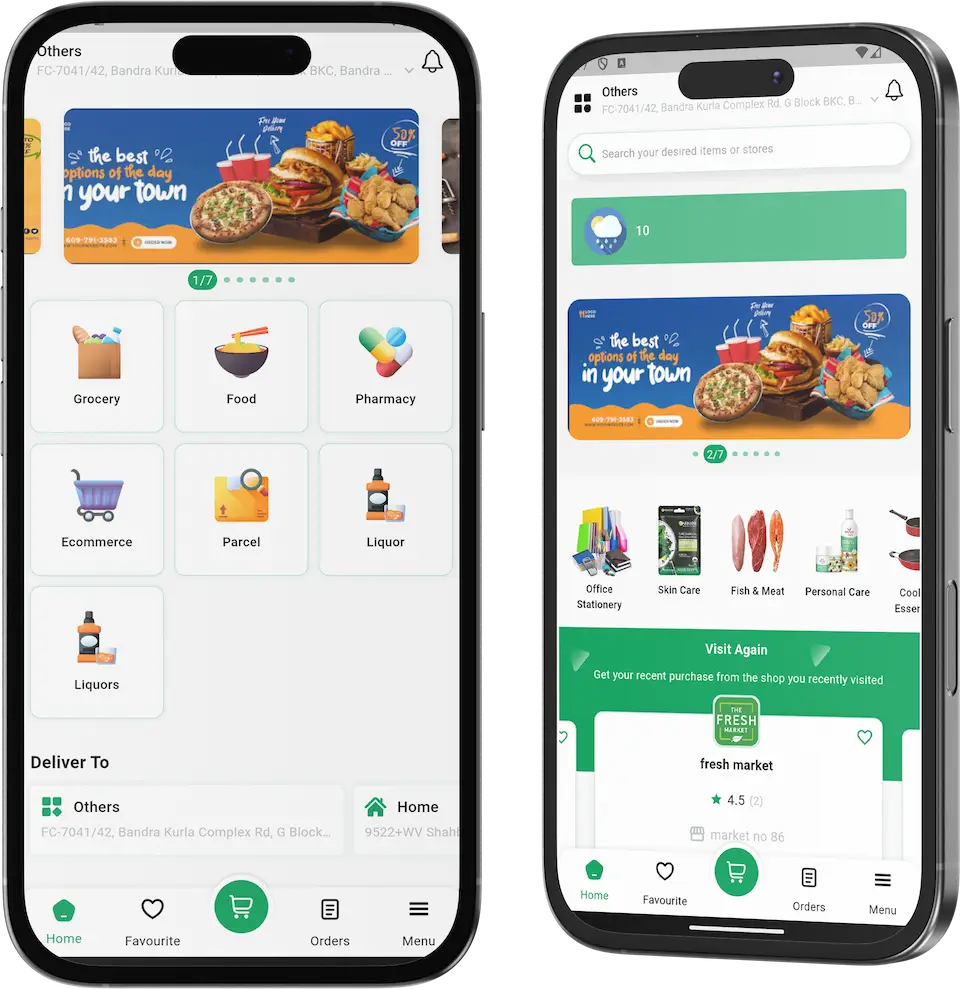 Rappi Clone App Screen main Banner