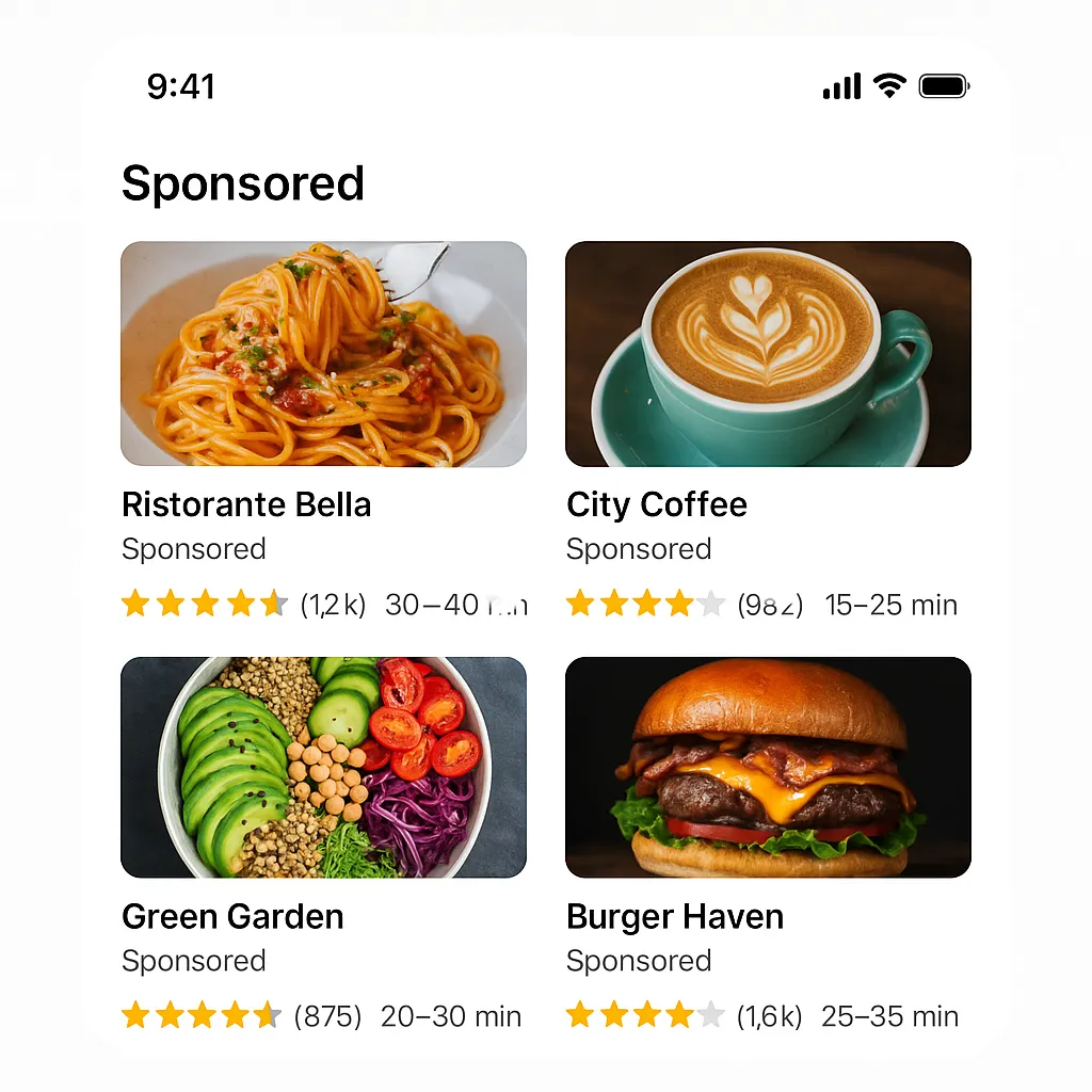 Sponsored Listings Mockup