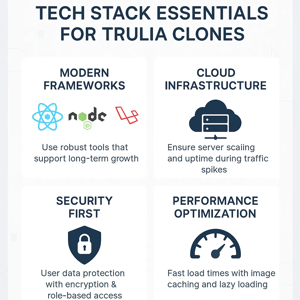 Tech Stack Essentials for Trulia Clones